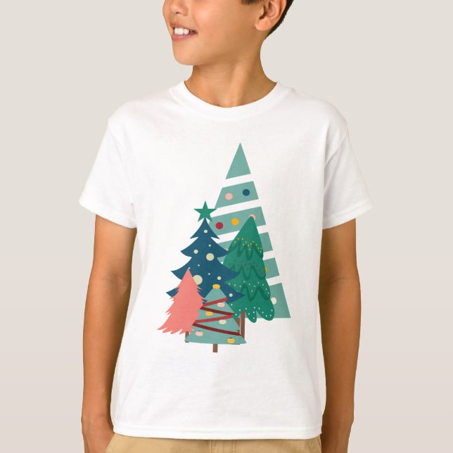 Camiseta Holiday Evergreens Design (Frente)