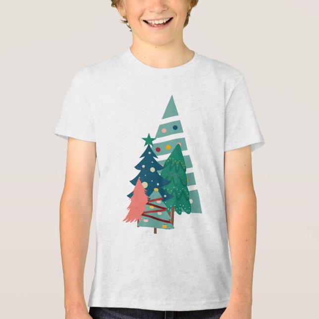 Camiseta Holiday Evergreens Design (Frente)