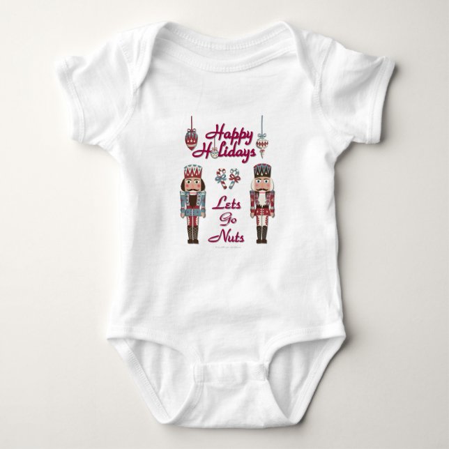 Camiseta Holiday Nutcracker deixa Loucos irem (Frente)