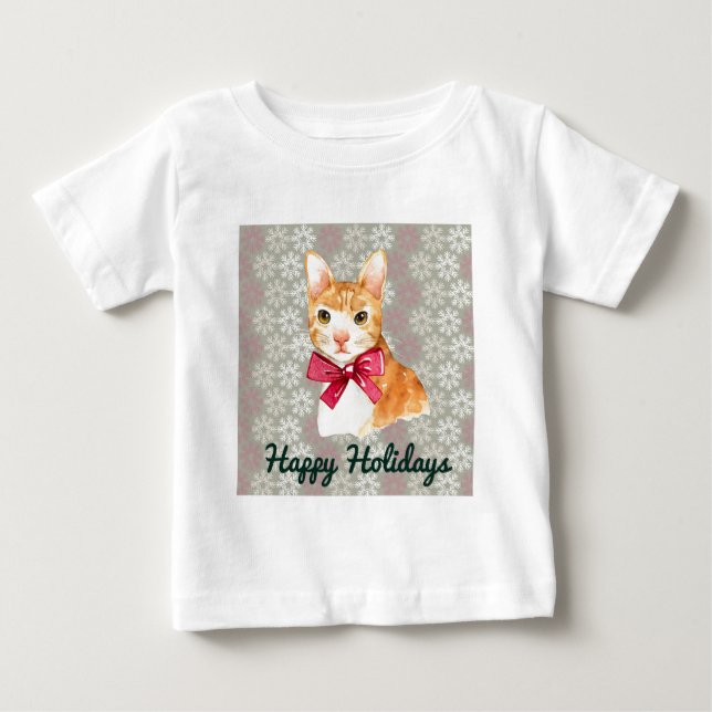 Camiseta Holiday Orange Tabby (Frente)