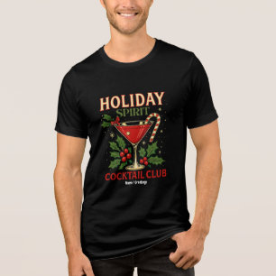Camiseta Holiday Spirit Cocktail Club Saúde Natal