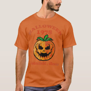 Camiseta Holiday Spooky Scary Pumpkin Haddonfield Halloween