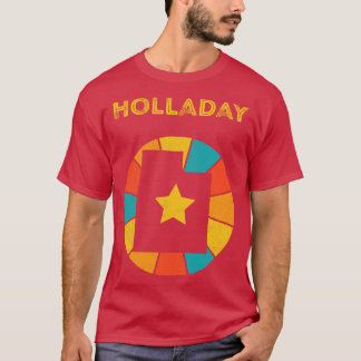 Camiseta Holladay Utah Vintage angustiou Souvenir