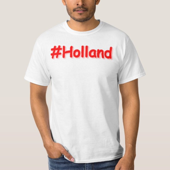 Camiseta "#Holland" Design. Comprar Agora (Frente)