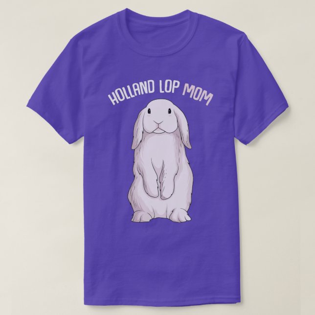 Camiseta Holland Lop Bunny Rabbit Mãe Mulheres (Frente do Design)