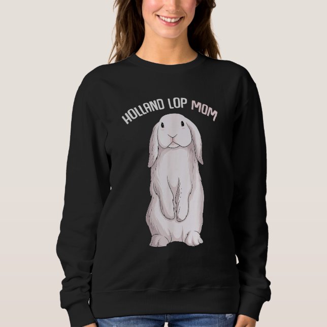 Camiseta Holland Lop Bunny Rabbit Mãe Mulheres (Frente)