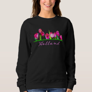 Camiseta Holland Watercolor Tulip Flower Women Girls Floral