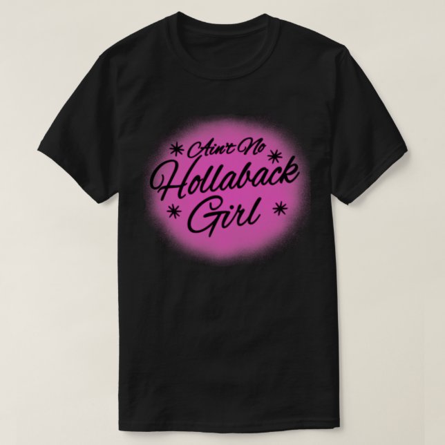 Camiseta Holler Back Girl 90s Y2K Airbrush Music (Frente do Design)