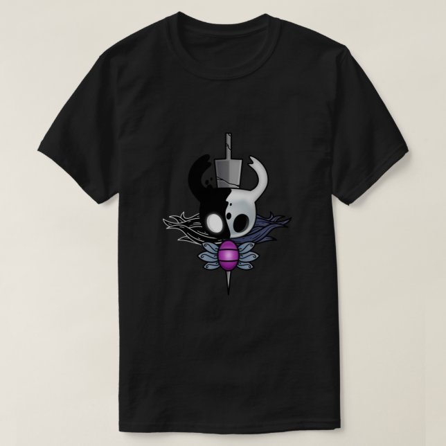 Camiseta Hollow Knight Crest Clássico (Frente do Design)
