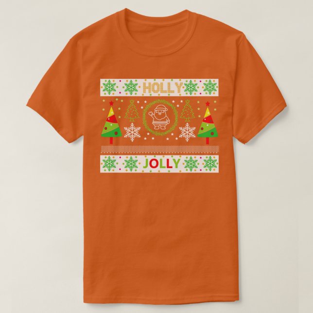 Camiseta holly jolly 2 (Frente do Design)