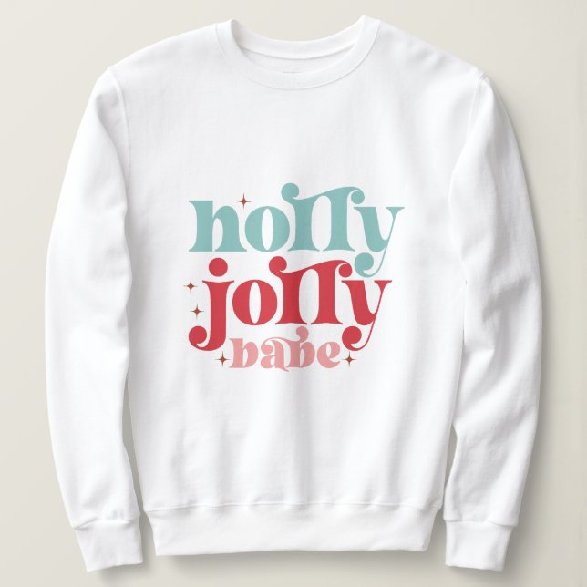 Camiseta Holly jolly baby christmas (Frente do Design)