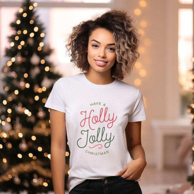 Camiseta Holly Jolly Christmas (Criador carregado)