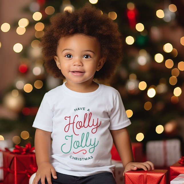 Camiseta Holly Jolly Christmas (Criador carregado)