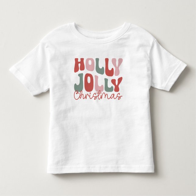 Camiseta Holly Jolly Christmas (Frente)