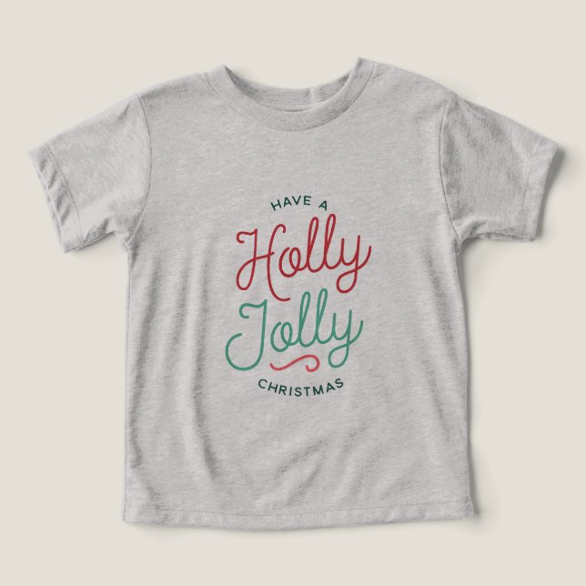 Camiseta Holly Jolly Christmas (Design frontal)