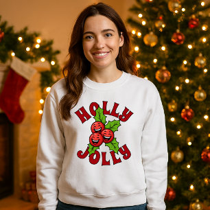 Camiseta Holly Jolly Funny Rindo Holly Christmas
