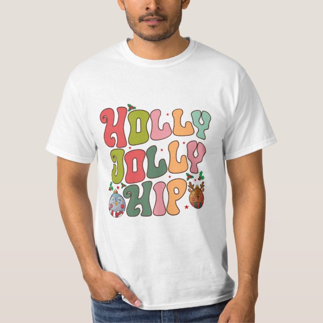 Camiseta Holly Jolly Hip (Frente)