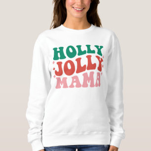 Camiseta Holly Jolly Mama - Design de Férias Divertidas