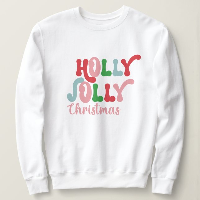 Camiseta Holly jolly Natal (Frente do Design)