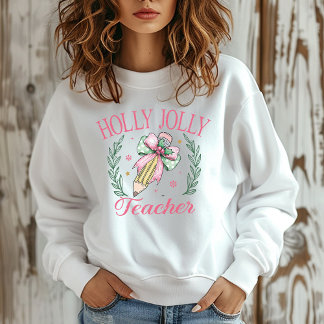 Camiseta Holly Jolly Professor Pink Natal