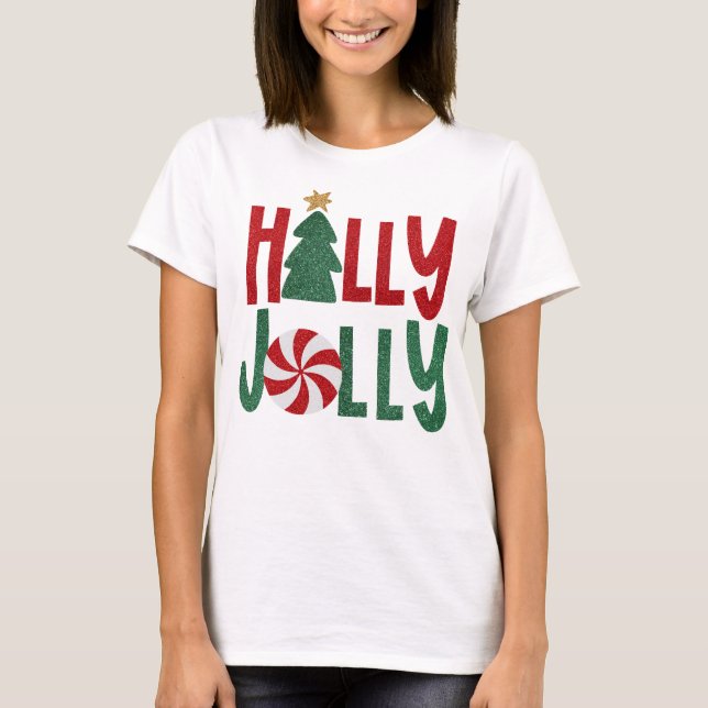 Camiseta Holly Jolly Sparky Natal (Frente)