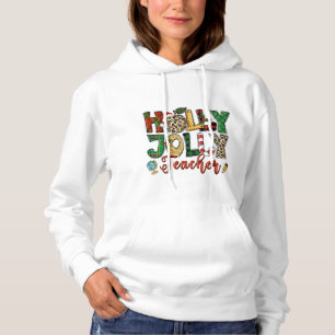 Camiseta Holly Jolly Teacher Natal Holidays Typografia