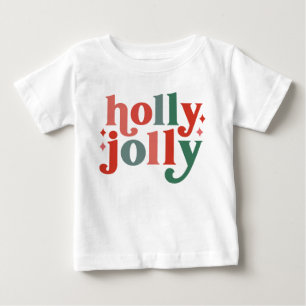 Camiseta Holly Jolly - Tipografia de Feriados Retroativos