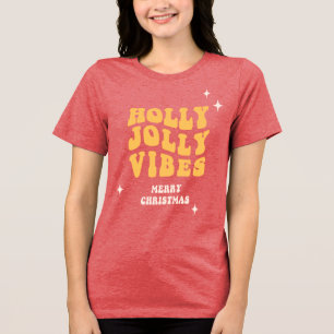 Camiseta Holly Jolly Vibes - Feliz Natal