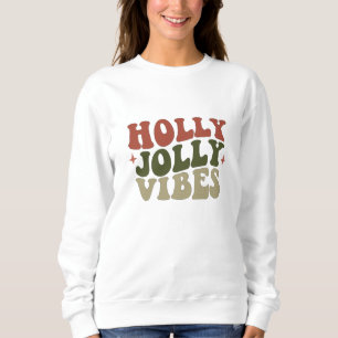 Camiseta Holly Jolly Vibes Retro 1960s Presente de Natal