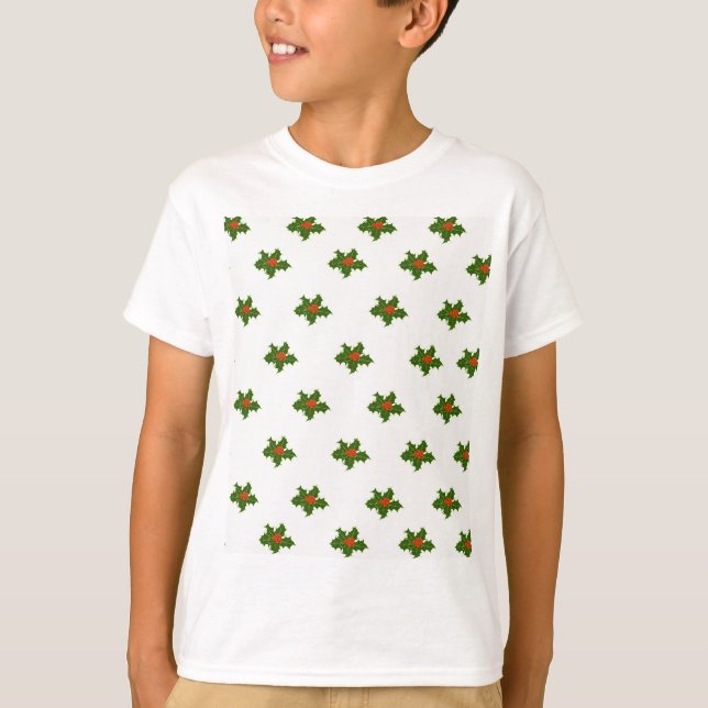 Camiseta Holly Standard de Natal (Frente)