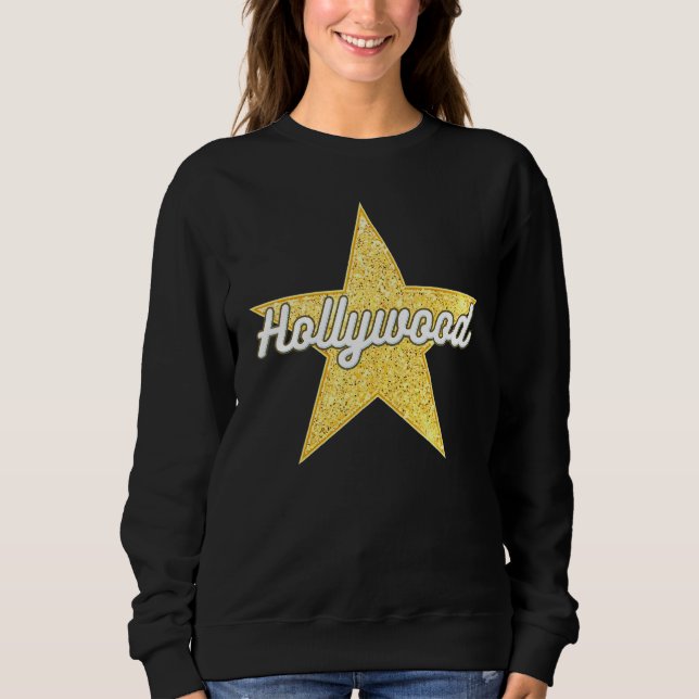 Camiseta Hollywood Bold Script Walk Of Fame Star (Frente)