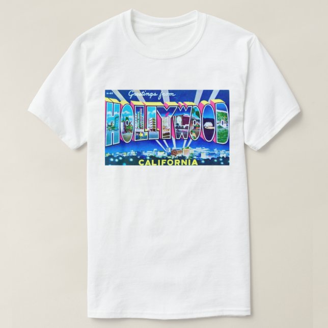 Camiseta Hollywood CA (Frente do Design)