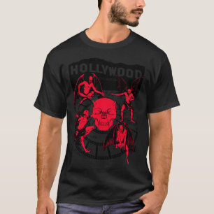 Camiseta Hollywood California Retro Vintage Tourist Devil T