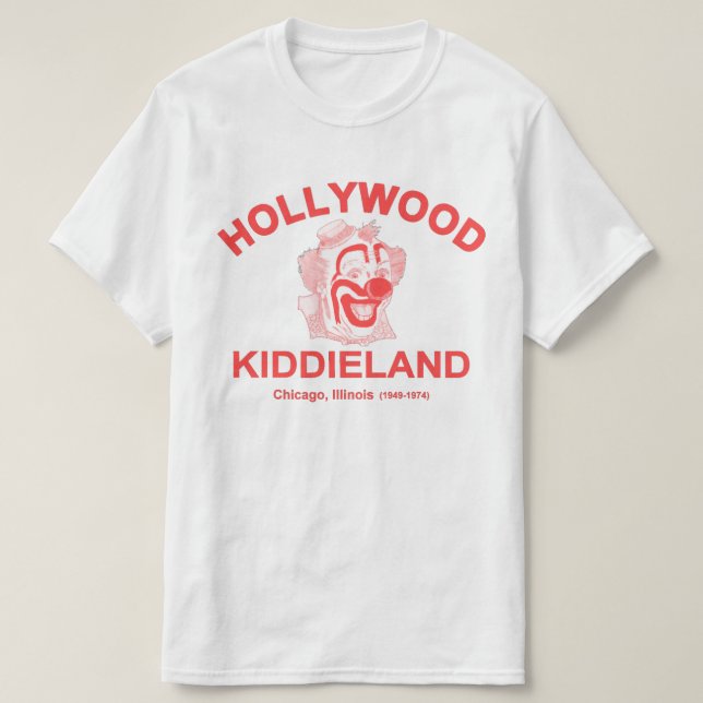 Camiseta Hollywood Kiddieland, Chicago, IL. Parque de diver (Frente do Design)