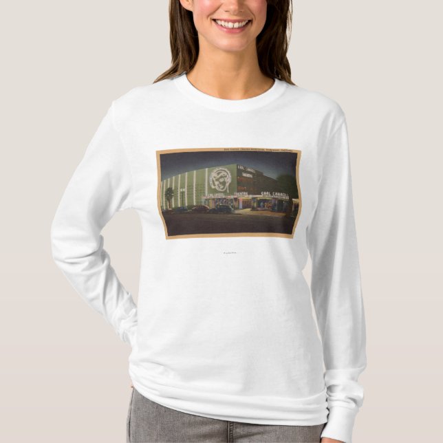 Camiseta Hollywood, teatro de CAEarl Carroll & restaurante (Frente)