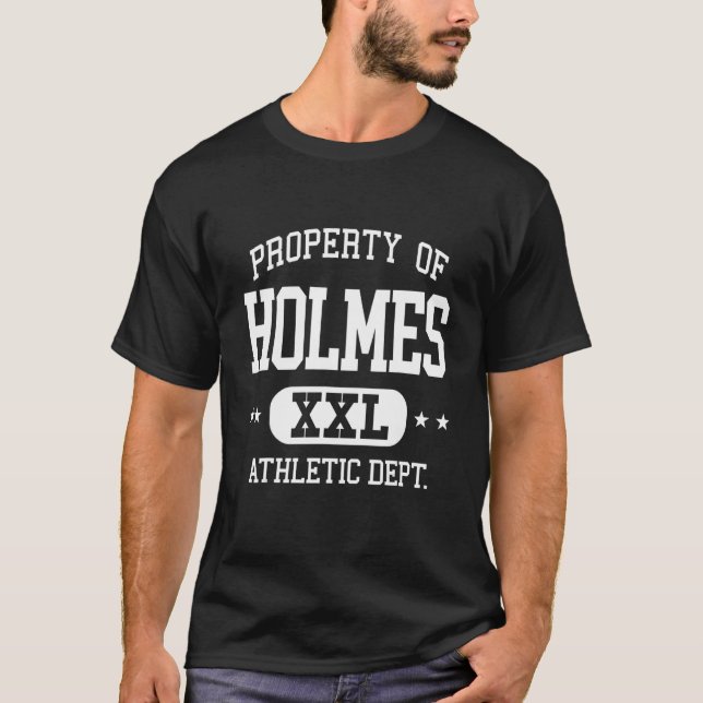 Camiseta Holmes Retro Athletic Property Dept (Frente)