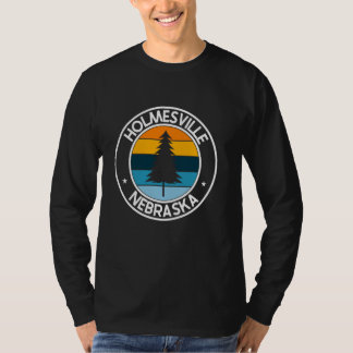 Camiseta Holmesville Nebraska NE USA City Pride Retro Sunse