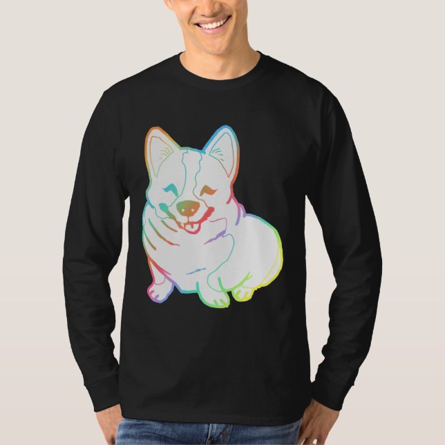 Camiseta Holographic Fat Corgi Magnet (Frente)