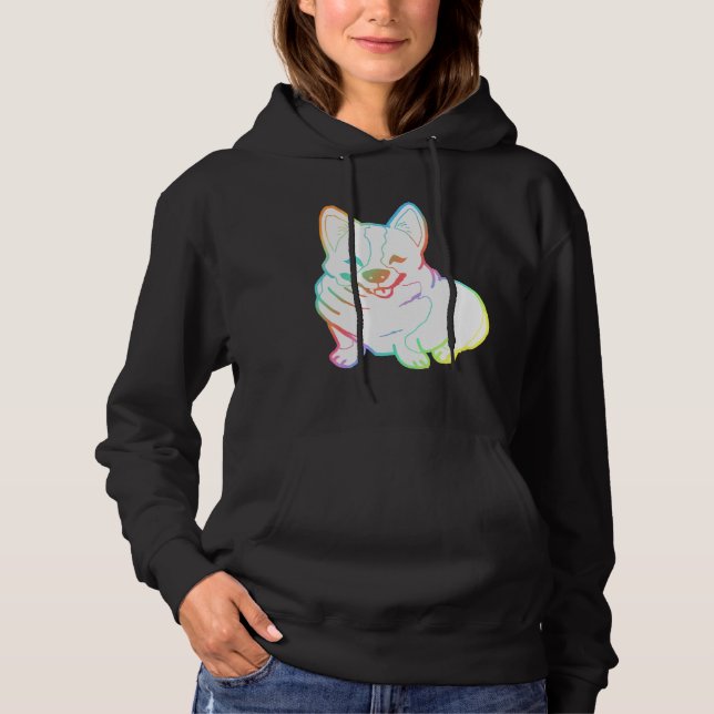 Camiseta Holographic Fat Corgi Magnet (Frente)
