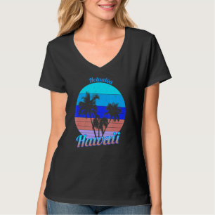 Camiseta Holualoa Hawaii Retro Tropical Palmeiras Férias