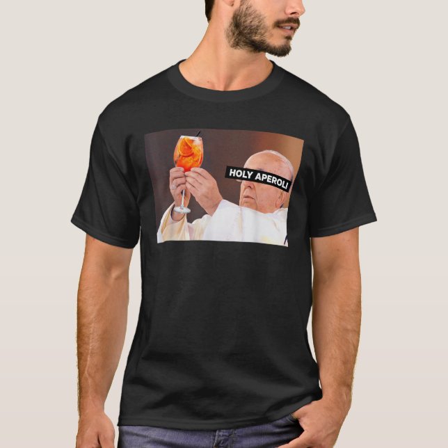 CAMISETA HOLY APEROLI X POPE DRIP X FRANCIS SPRITZ CLUBE NO (Frente)