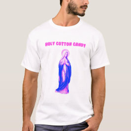 Camiseta Holy Cotton Candy Vierge Marie Rose et Bleue