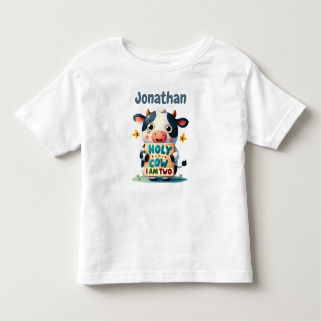 Camiseta Holy Cow, I'm Two! (Frente)