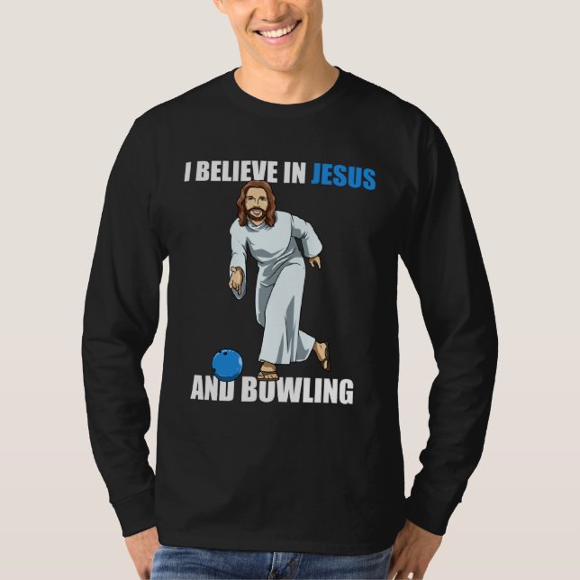 Camiseta Holy Strike  Bowling Jesus  1 (Frente)