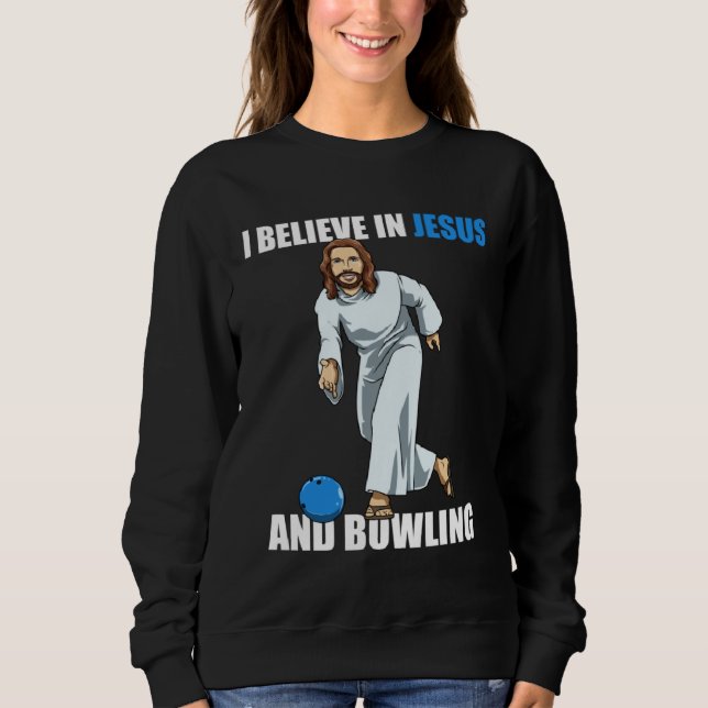 Camiseta Holy Strike  Bowling Jesus  2 (Frente)