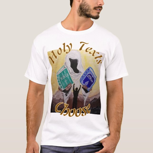 Camiseta Holy Texts (branca) (Frente)