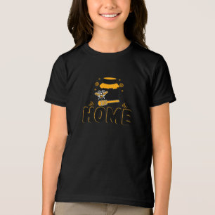 Camiseta "HOME" Abelha de Desenho e Pote de Mel