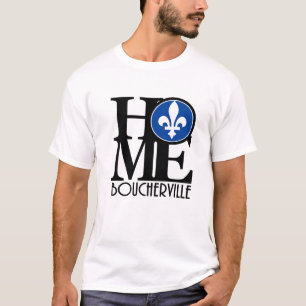 Camiseta HOME Boucherville Quebec (impressão da frente)
