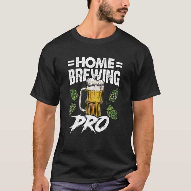 Camiseta Home Brewery Homebr de cervejaria de Salto malt (Frente)