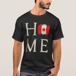 Camiseta Home Canada Day Maple Proud Canadian Flag Canadá
